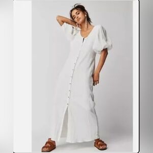 NWT Jen's Pirate Booty Paraguay Maxi Dress in White